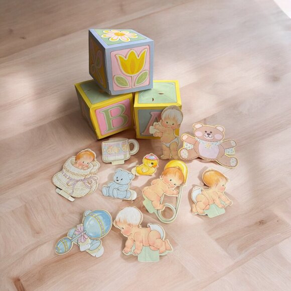 Vintage 1979 Hallmark " Nursery Time" Centerpiece Baby Shower Party Decor - Picture 2 of 4